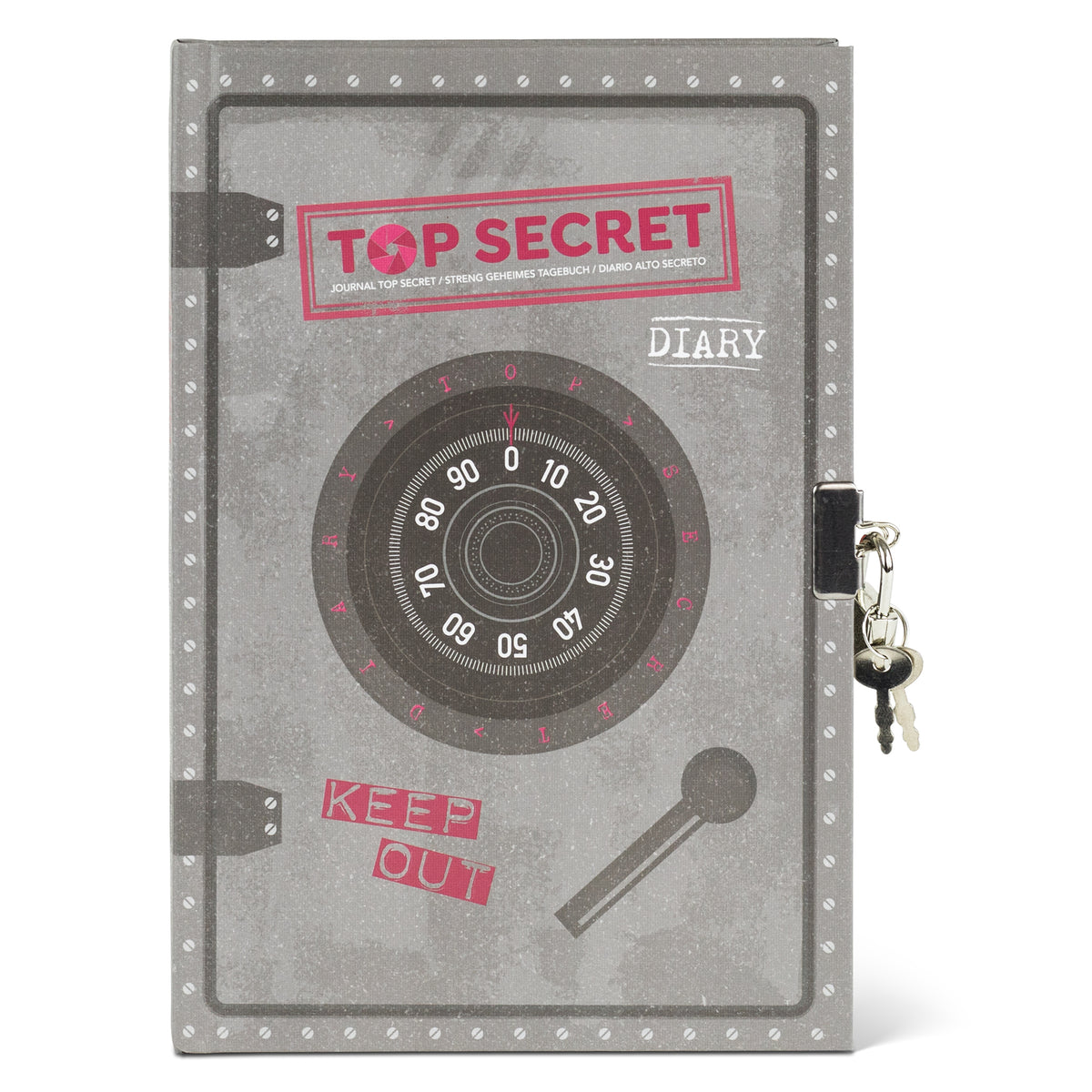 Tiger Tribe Lockable Diary - Top Secret