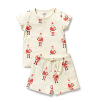 Wilson and Frenchy HoHoHo Organic Short Sleeved Pyjamas