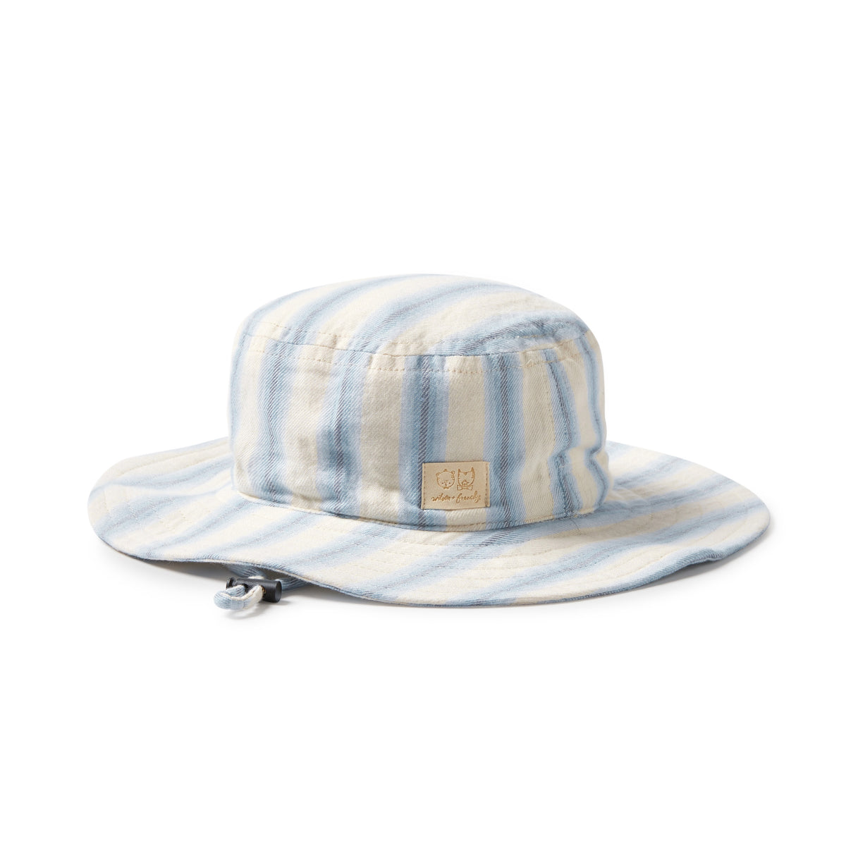 Wilson and Frenchy Deep Blue Stripe Organic Sun Hat