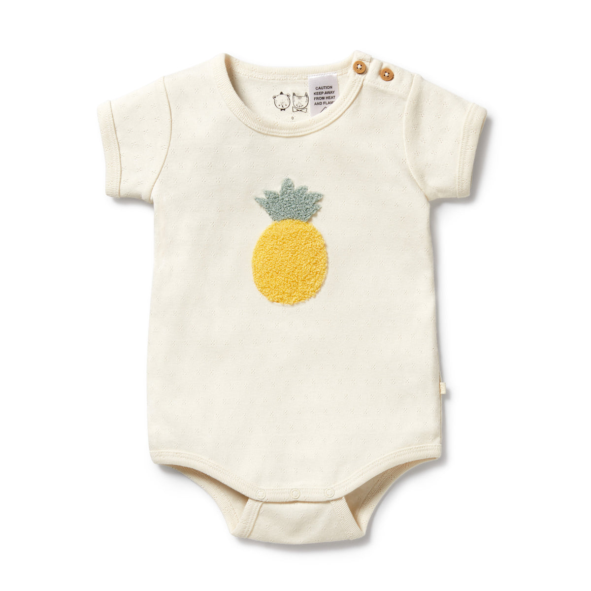 Wilson and Frenchy Piney Pals Organic Pointelle Bodysuit