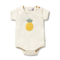 Wilson and Frenchy Piney Pals Organic Pointelle Bodysuit