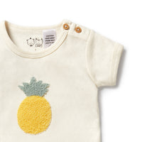 Wilson and Frenchy Piney Pals Organic Pointelle Bodysuit