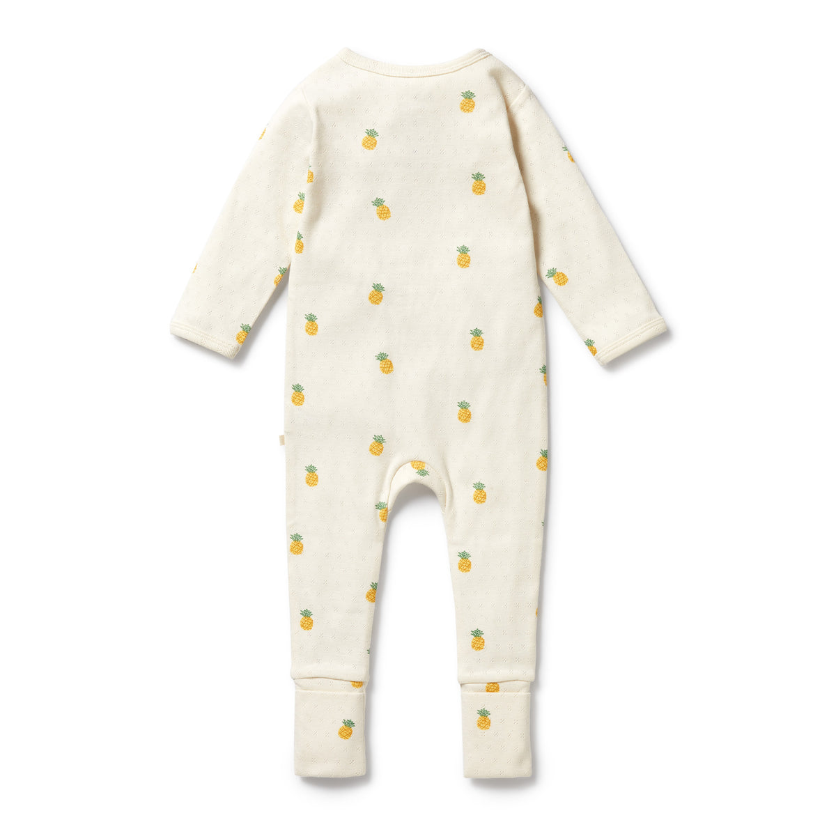 Wilson and Frenchy Piney Pals Organic Pointelle Zipsuit with Feet