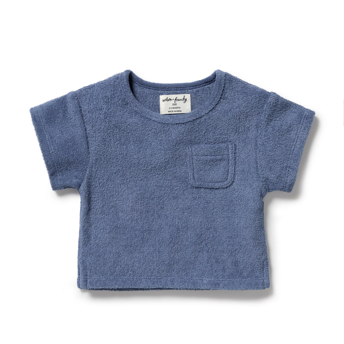 Wilson and Frenchy Deep Blue Organic Terry Tee