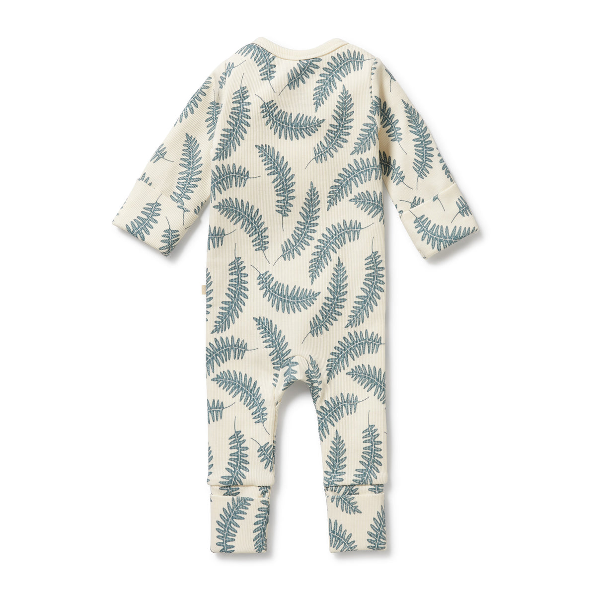 Wilson and Frenchy Little Fronds Organic Zipsuit with Feet