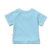 Wilson and Frenchy Sky Organic Dyed Tee -Sky-Cotton Jersey