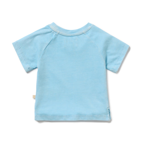 Wilson and Frenchy Sky Organic Dyed Tee -Sky-Cotton Jersey