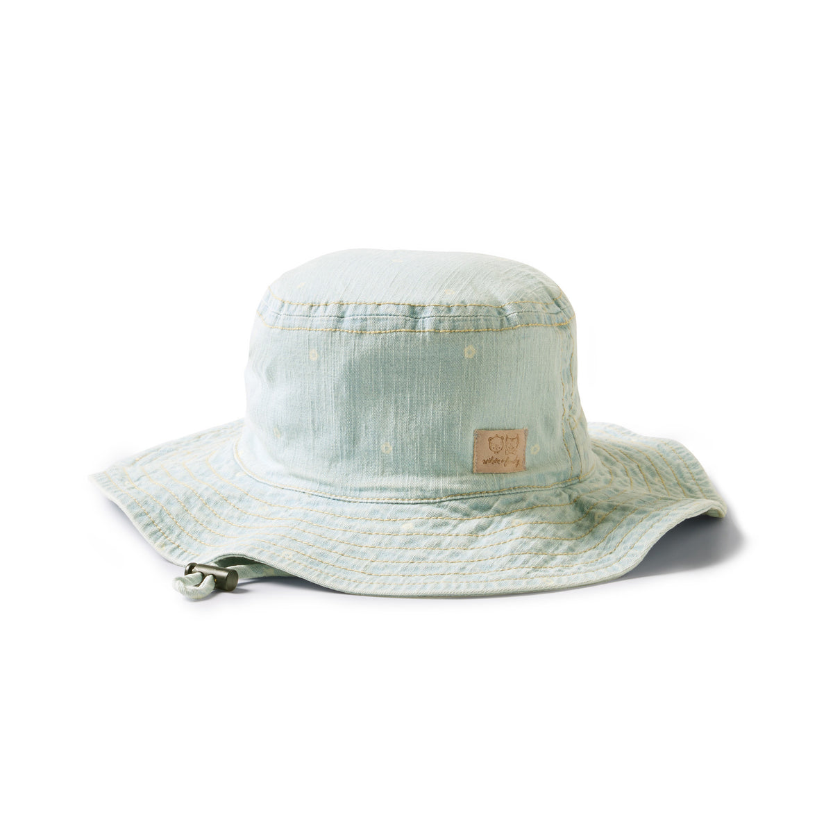 Wilson and Frenchy Ditsy Daisy Organic Denim Sun Hat Organic Denim