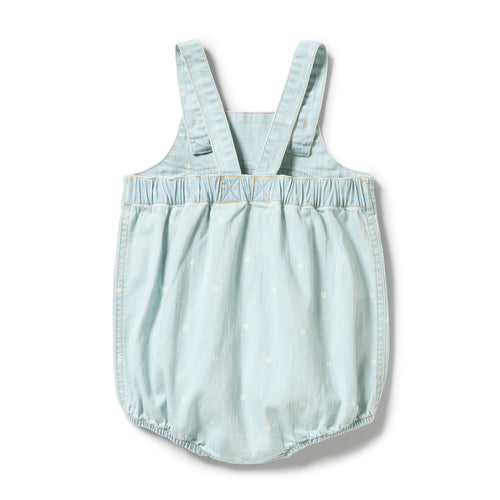 Wilson and Frenchy Ditsy Daisy Organic Denim Bodysuit Organic Denim