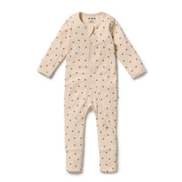 Wilson and Frenchy Little Lady Bugs Organic Zipsuit with Feet