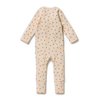 Wilson and Frenchy Little Lady Bugs Organic Zipsuit with Feet