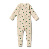 Wilson and Frenchy Tiny Palm Organic Zipsuit with Feet