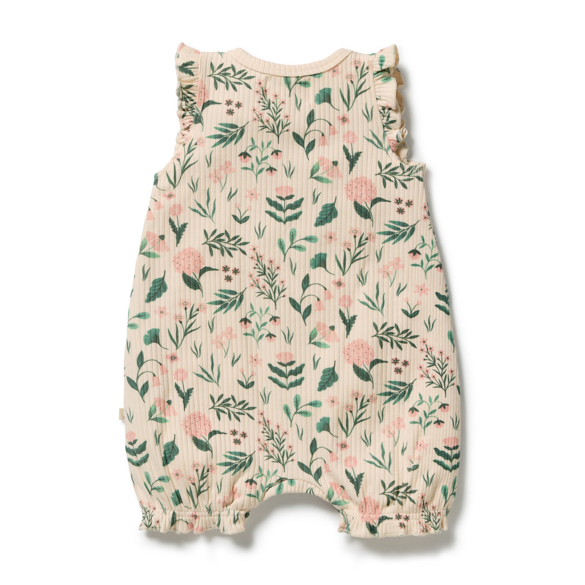 Wilson and Frenchy Sweet Bloom Organic Ruffle Zipsuit