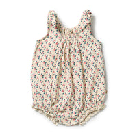 Wilson and Frenchy Little Blossom Organic Crinkle Tie Playsuit
