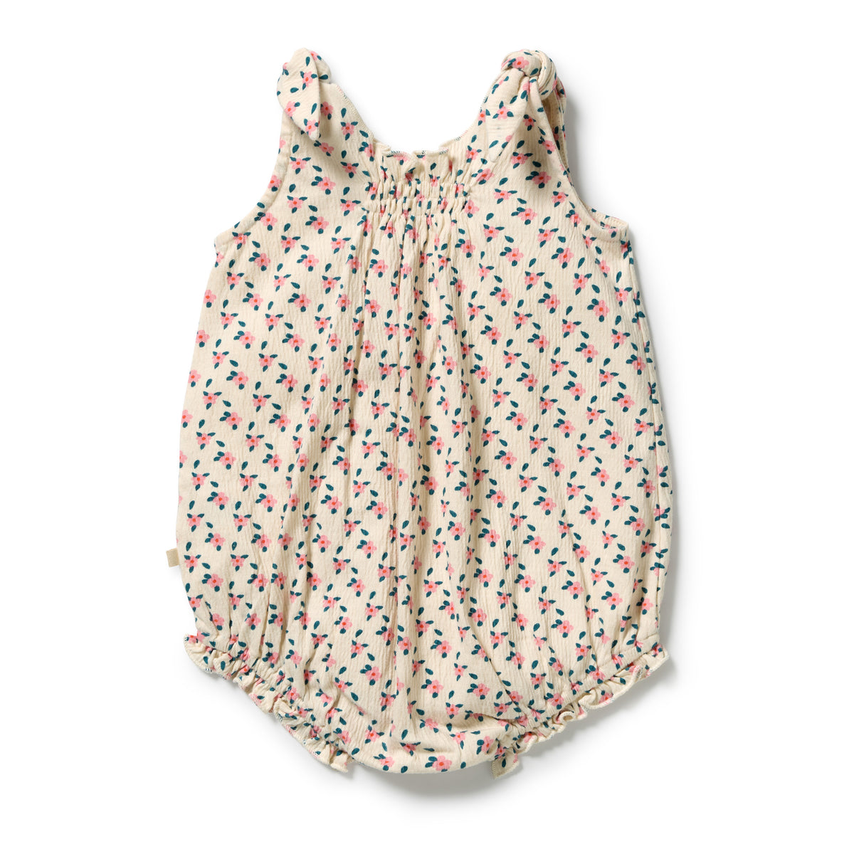 Wilson and Frenchy Little Blossom Organic Crinkle Tie Playsuit