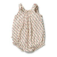 Wilson and Frenchy Little Blossom Organic Crinkle Tie Playsuit