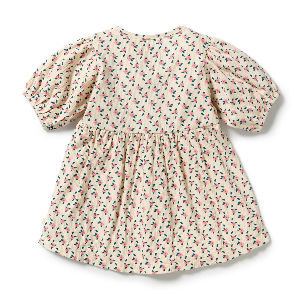 Wilson and Frenchy Little Blossom Organic Crinkle Button Dress