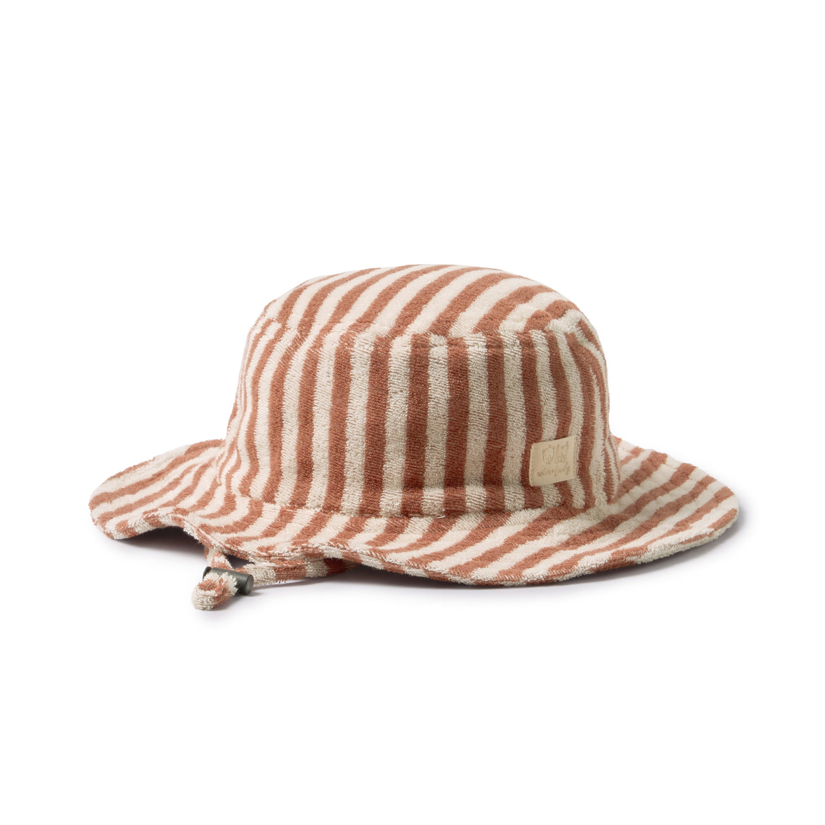 Wilson and Frenchy Cherry Cola Stripe Organic Terry Sun Hat