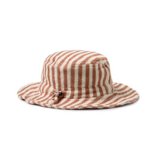 Wilson and Frenchy Cherry Cola Stripe Organic Terry Sun Hat