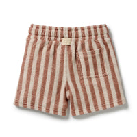 Wilson and Frenchy Cherry Cola Stripe Organic Terry Short