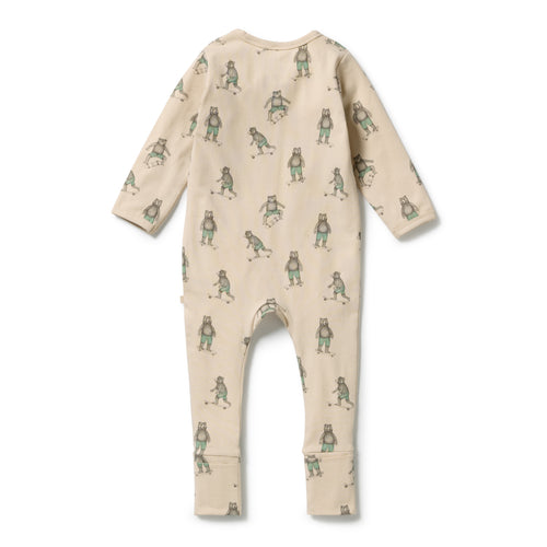 Wilson and Frenchy Skater Club Organic Zipsuit with Feet