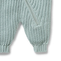 Wilson and Frenchy Duck Egg Organic Knitted Growsuit