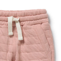 Wilson and Frenchy Rose Organic Quilted Sweat Pant