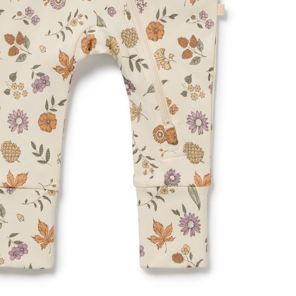 Wilson and Frenchy Maple Glow Organic Zipsuit with Feet