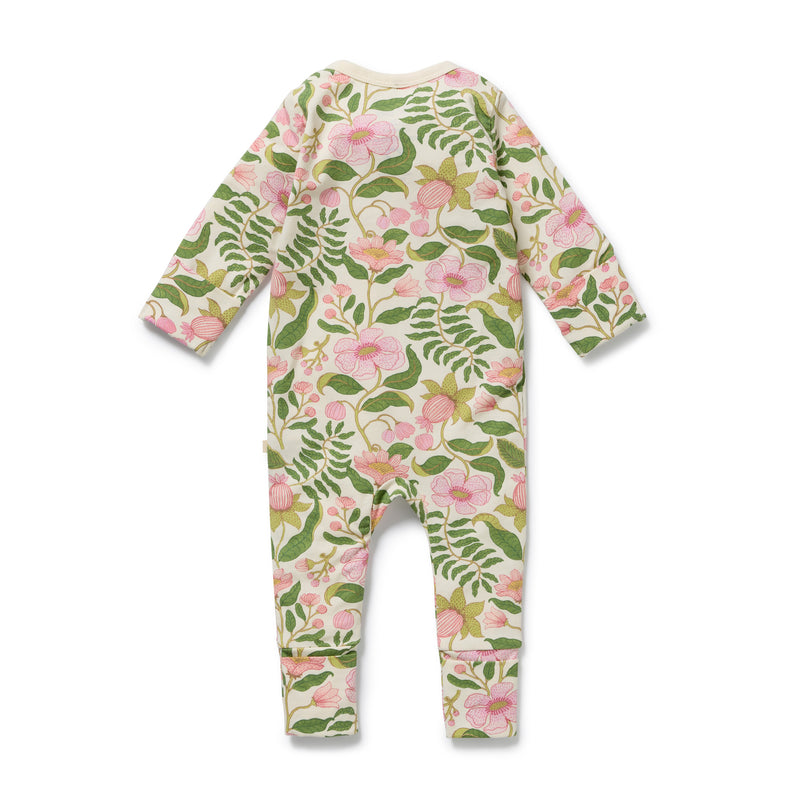 Wilson and Frenchy Ma Fleur Organic Zipsuit with Feet