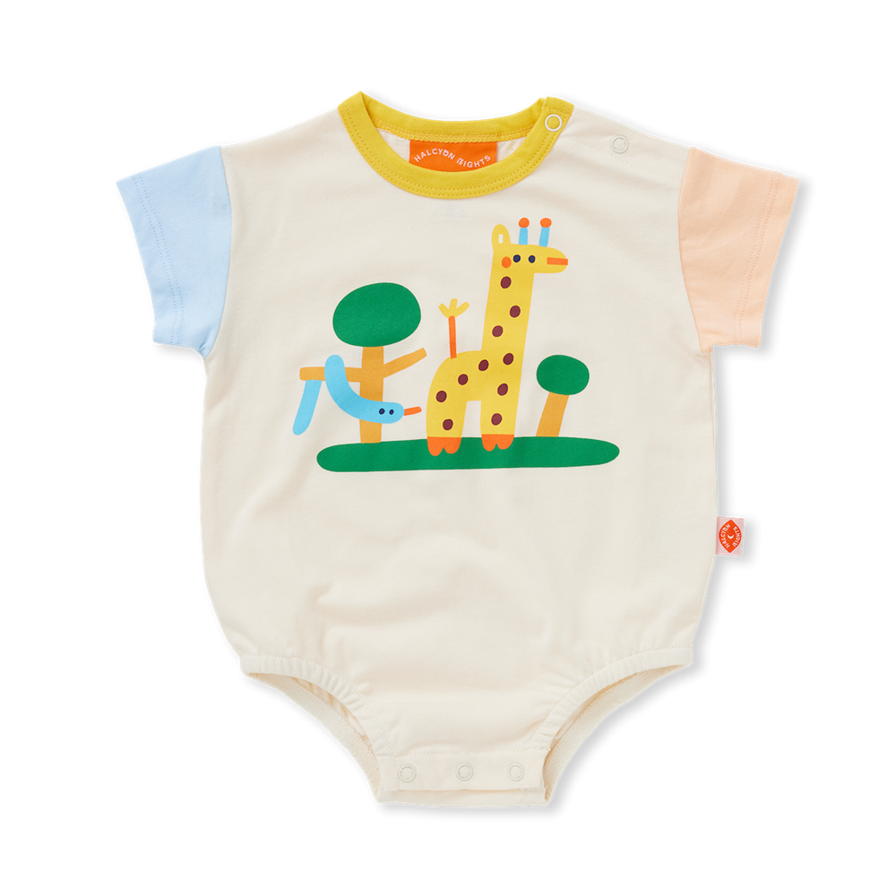 Halcyon Nights Zoo Crew Cotton Bodysuit
