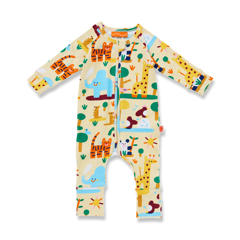 Halcyon Nights Zoo Crew Long Sleeve Romper