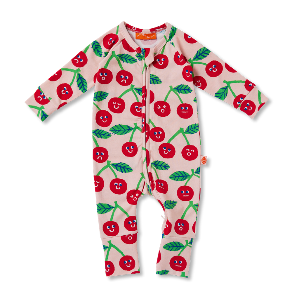Halcyon Nights Cheeky Cherry Long Sleeve Romper