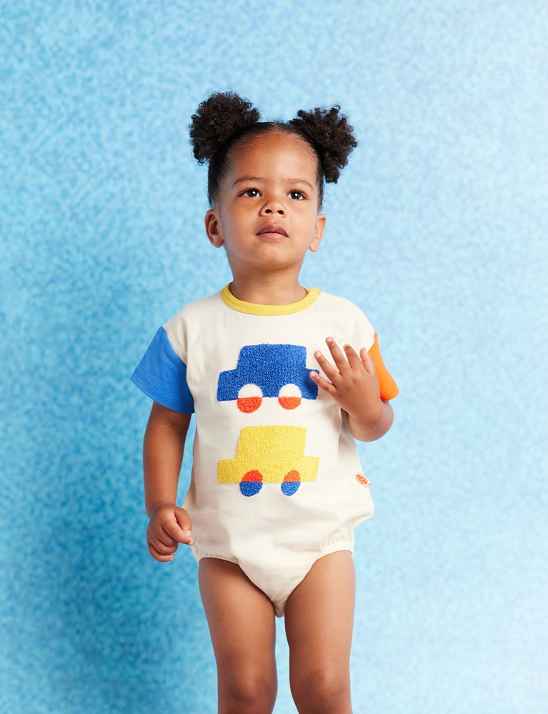Halcyon Nights Beep Beep Cotton Bodysuit