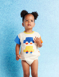 Halcyon Nights Beep Beep Cotton Bodysuit