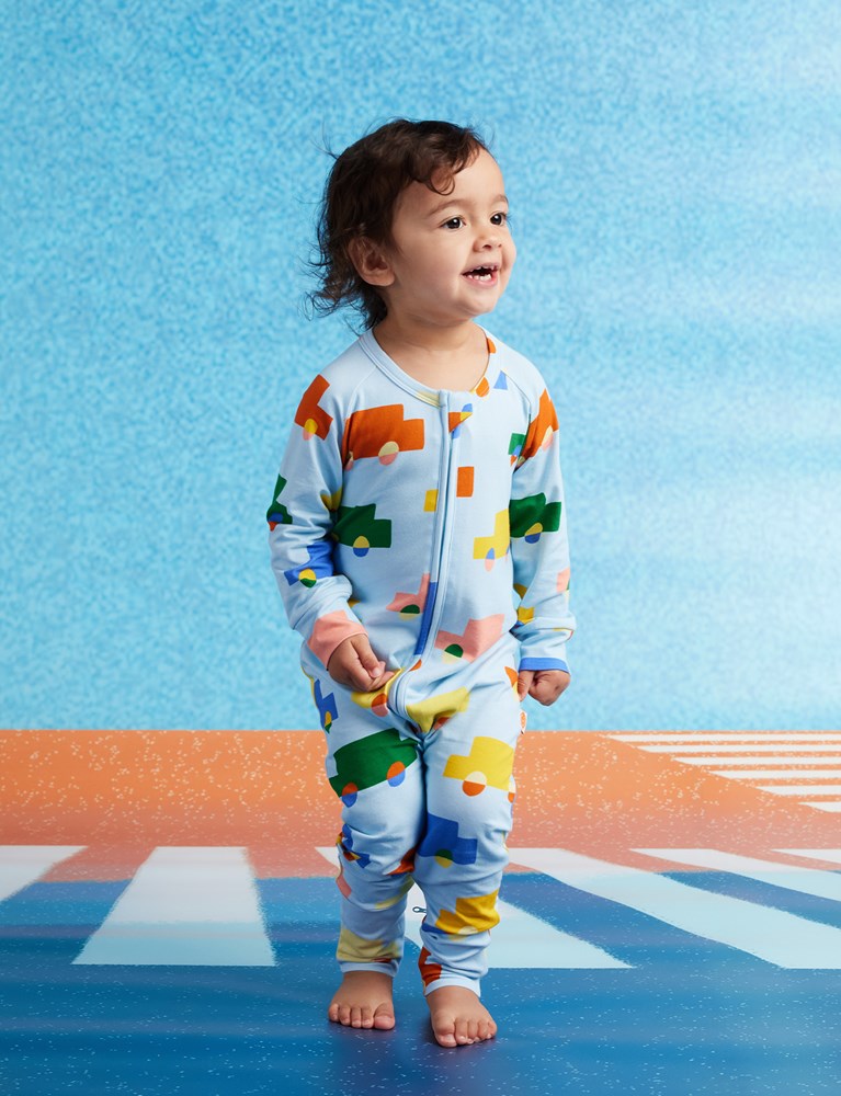 Halcyon Nights Beep Beep Long Sleeve Romper