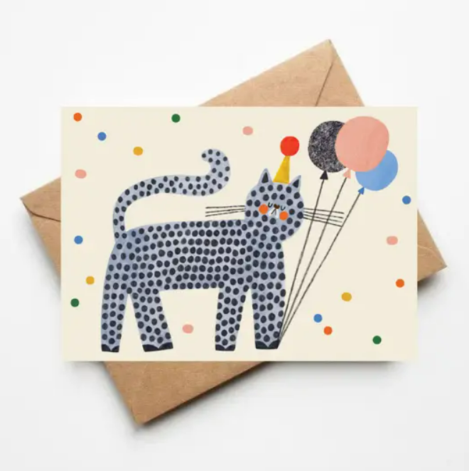 Daria Solak Party Cat Greeting Card