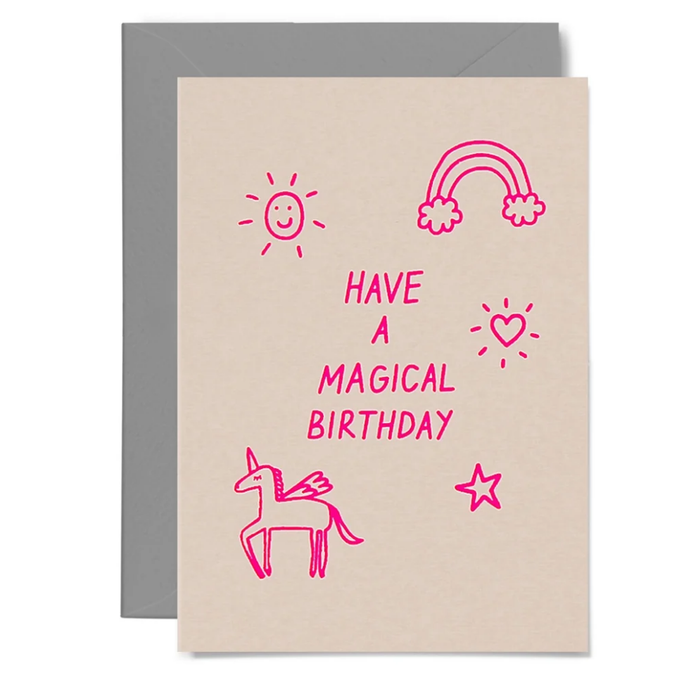 Me and Amber Have A Magical Birthday Greeting Card