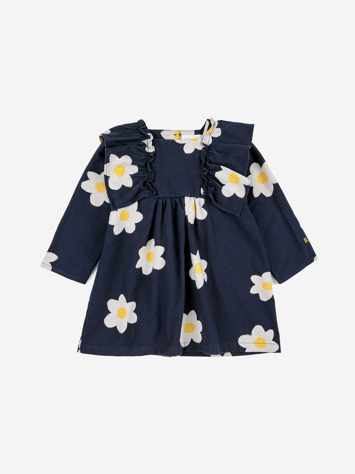 Bobo Choses Baby Big Flower all over ruffle woven dress
