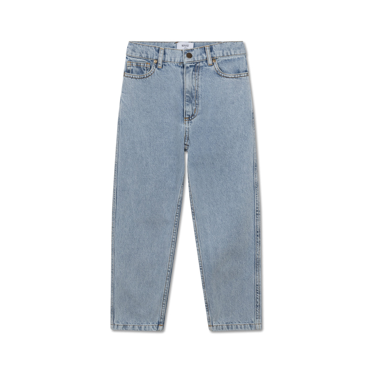 Repose AMS 5 Pocket Jeans Mid Washed Blue