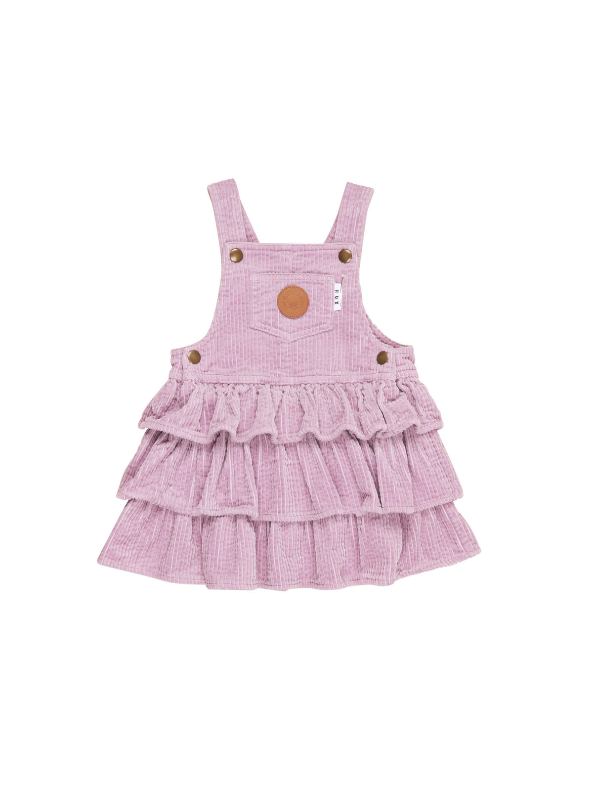 Huxbaby Orchard Cord Overall Frill Dress