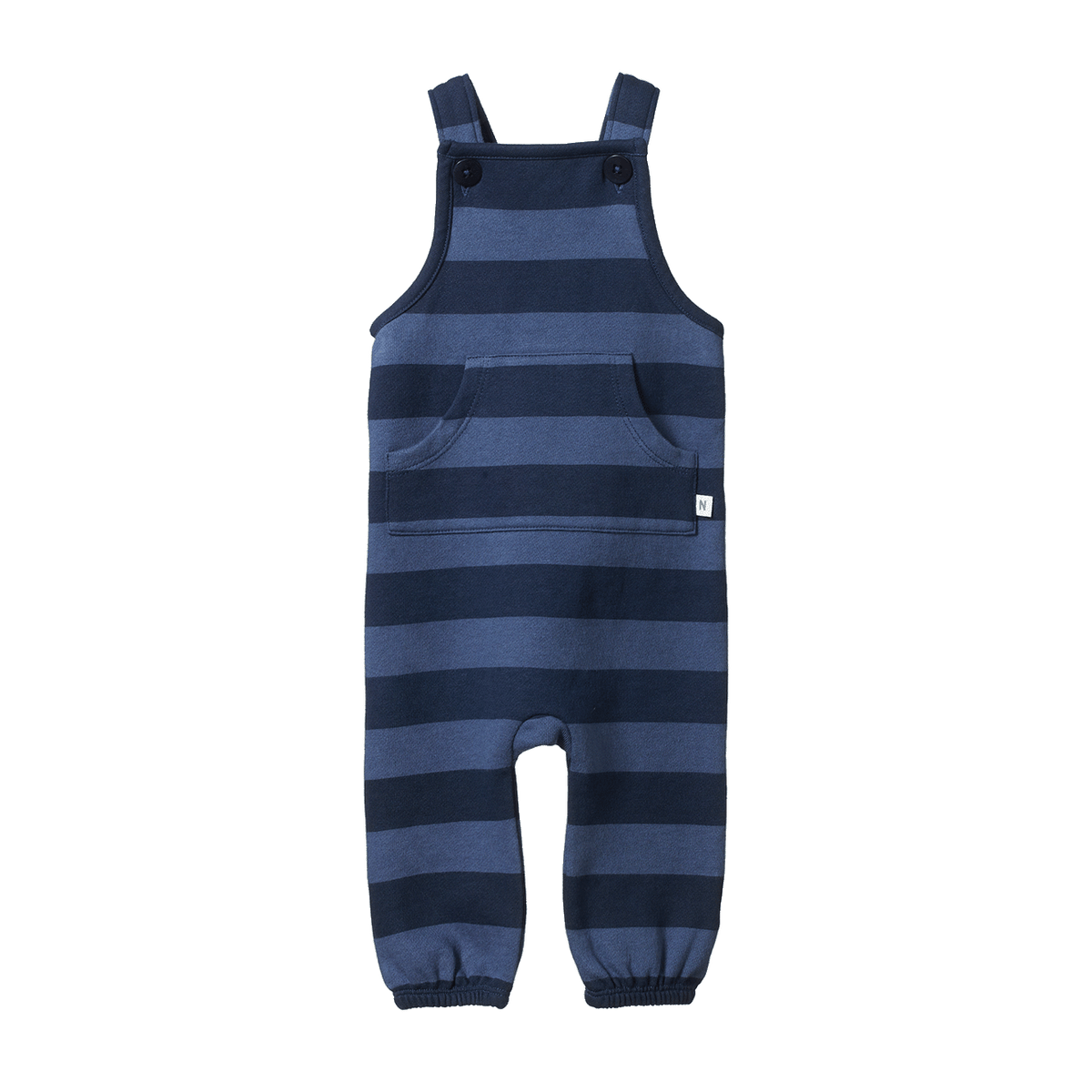 Nature Baby Tobi Overalls Navy Bold Stripe