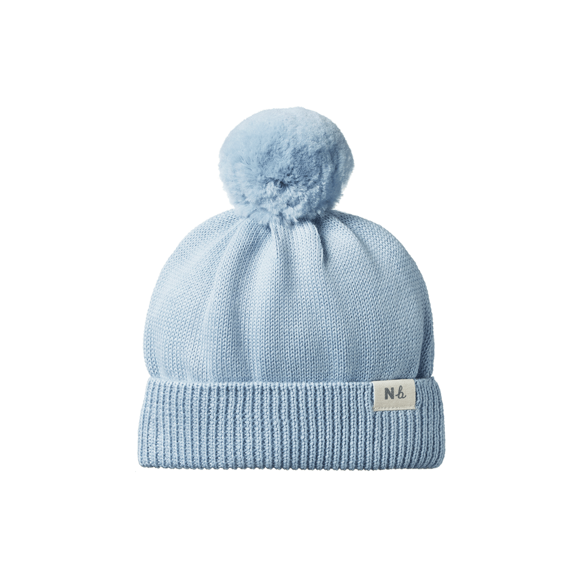 Nature Baby Alpine Pom Pom Beanie Celestial Blue