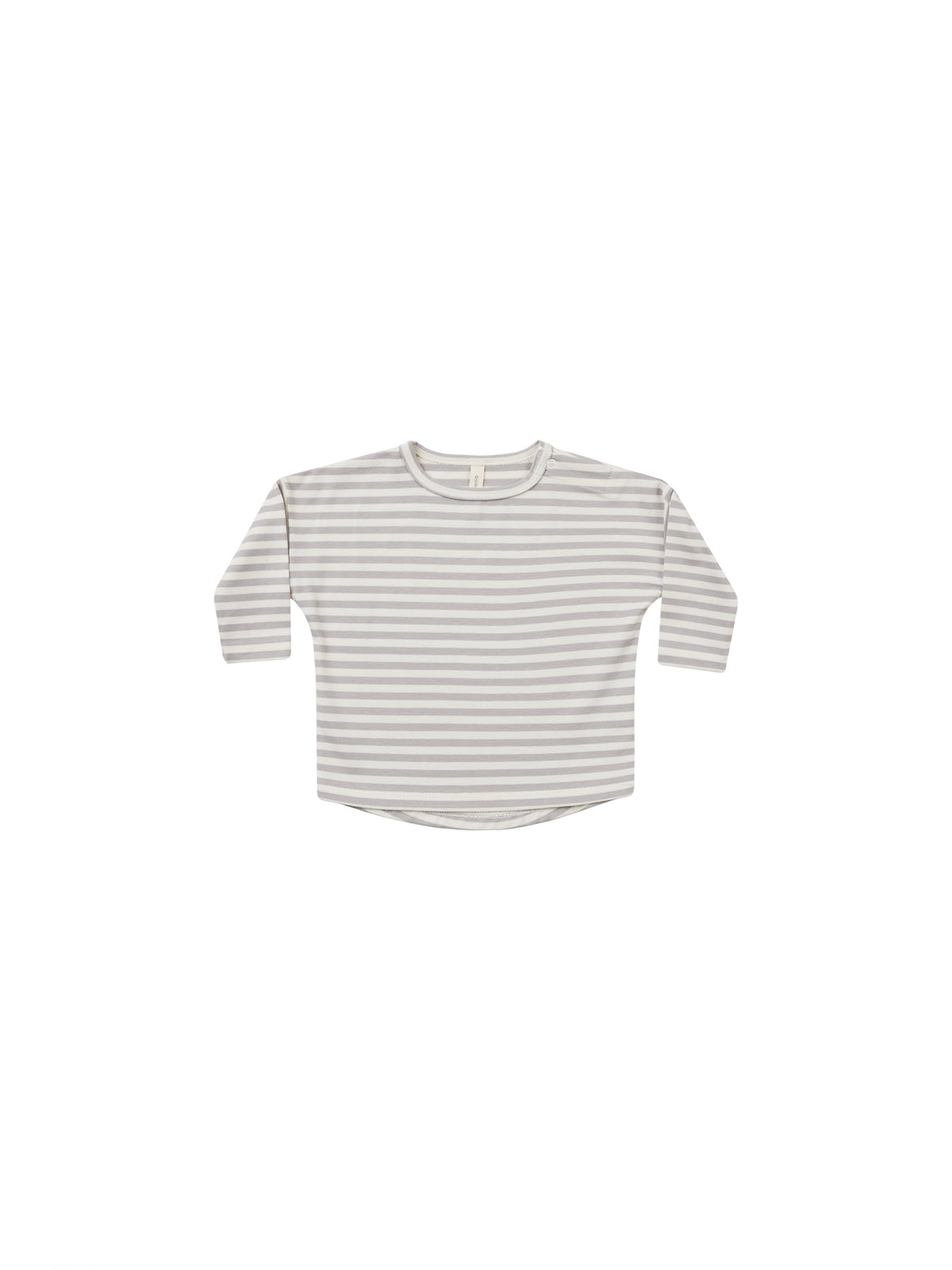 Quincy Mae Long Sleeve Tee Periwinkle Stripe