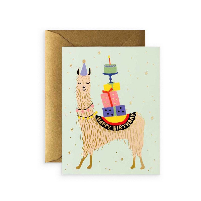 Rifle Paper Llama Birthday Card