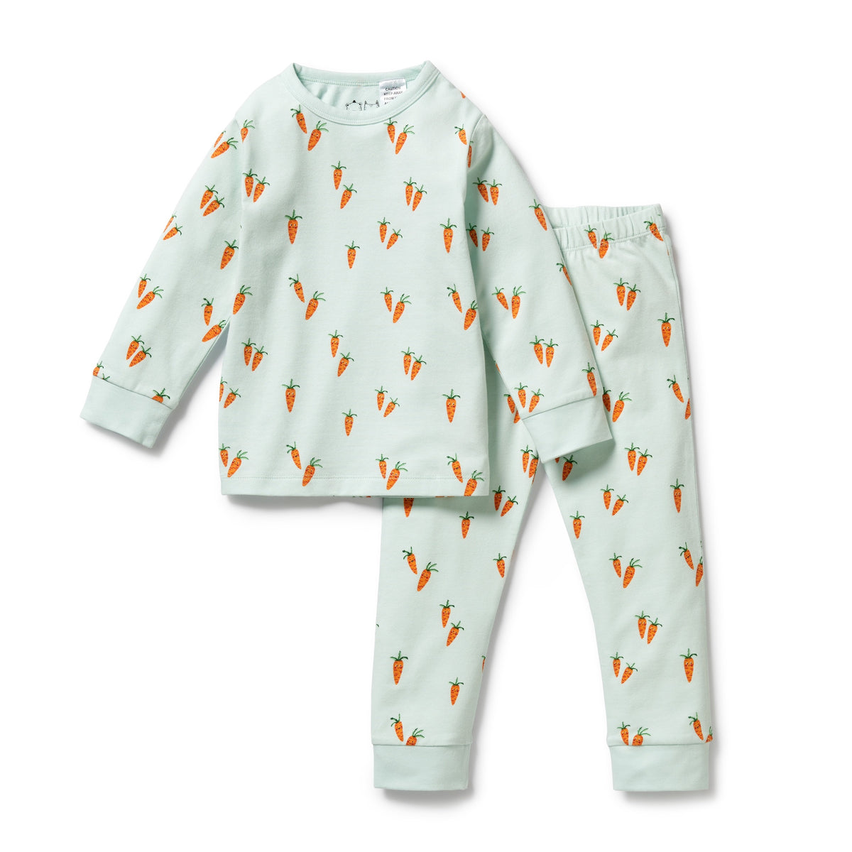 Wilson and Frenchy Cute Carrots Organic Long Sleeved Pyjamas