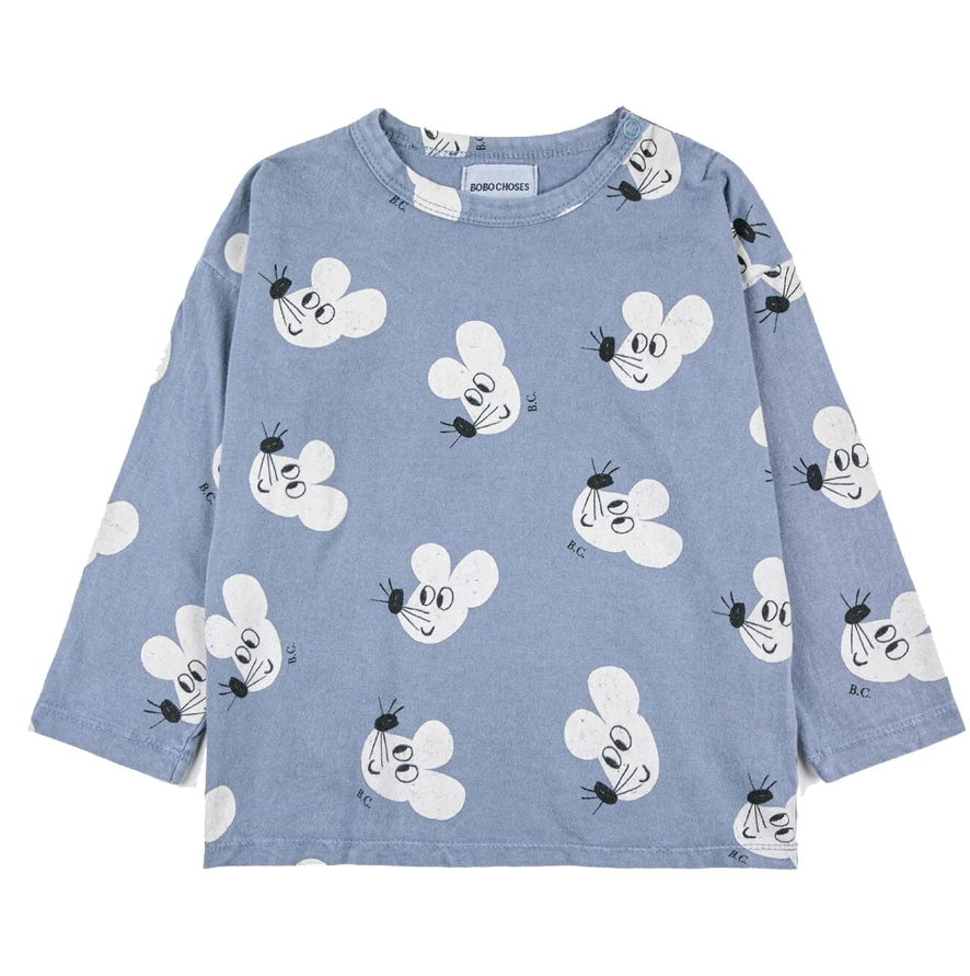 Bobo Choses Baby Mouse all over long sleeve T-shirt