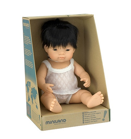 Miniland Doll 38cm Asian Boy