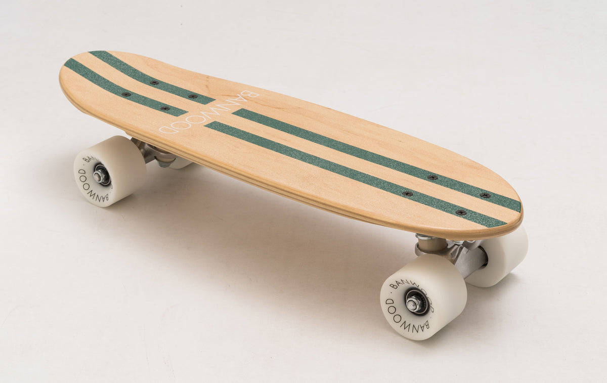 Banwood Skateboard Green Stripe